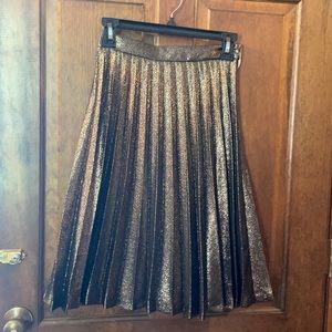 COPY - Kate Spade metallic pleated skirt size 0